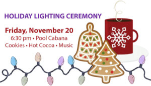 Holiday Lighting Ceremony, Cookies & Hot Cocoa @ West Lake Cabana