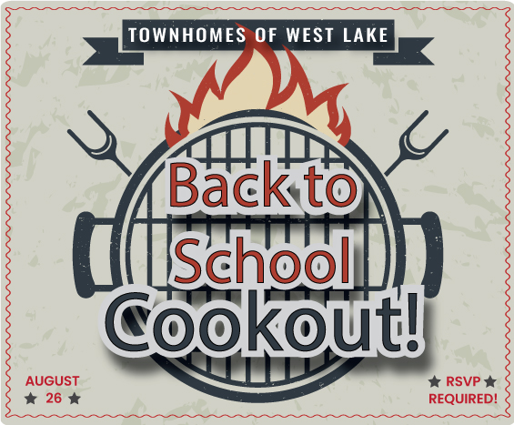 Back to School Neighborhood Cookout! Saturday, August 26