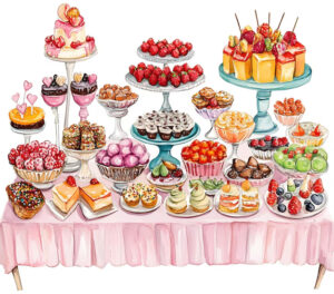 West Lake's Back to School Candy and Dessert Bar @ Pool cabana