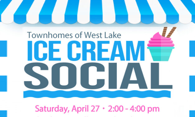 West Lake Ice Cream Social – Saturday, April 27!