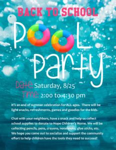 Back to School Pool Party @ Pool & Cabana Area