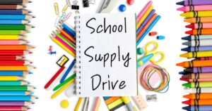 West Lake's School Supply Drive @ Pool cabana