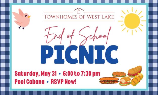 RSVP NOW for West Lake’s End of School Picnic on May 31!
